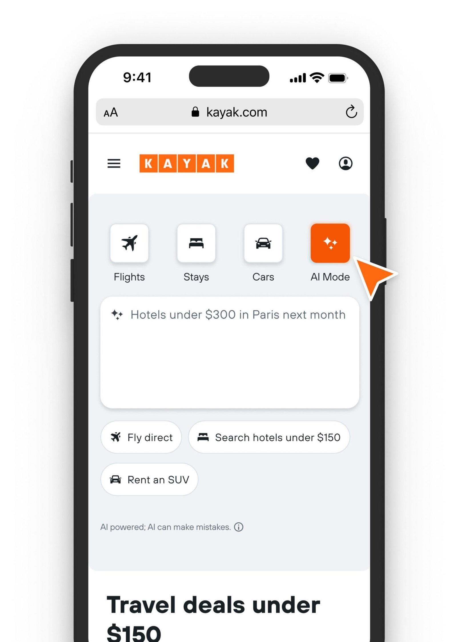 Kayak lança “Modo IA” que responde dúvidas, pesquisa e reserva viagens - Imagem do artigo original